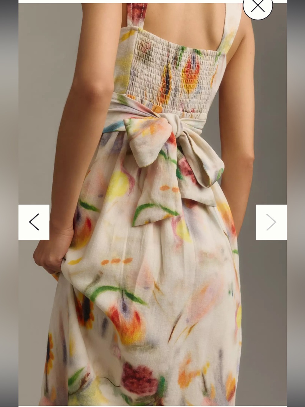 Anthropologie Klaas Jonkman for Pilcro sleeveless linen midi dress - Picture 4 of 7